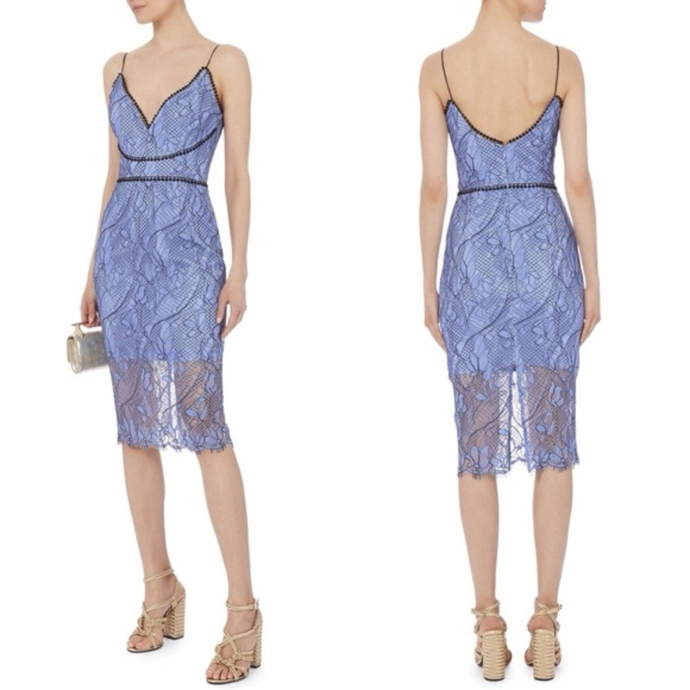 Nicholas Blue midi lace dress